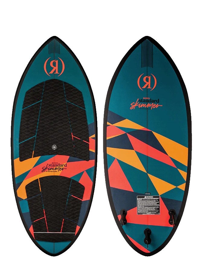 RONIX - RONIX WAKESURF - STANDARD CORE - SKIMMER (2024) - Teal / Red / Orange - Image 1