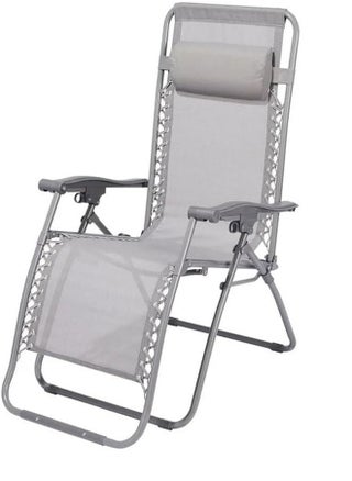 Patio Chaise Lounges Chair gravity chair with adjustable backrest and footrest Grey Sunlounger for Poolside Backyard and Beach - pzsku/Z1BC96D6C9ECC398707E6Z/45/_/1710843546/a7f455a1-5867-44ce-bf56-8d160e225e22