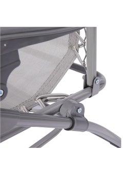 RENOVO Patio Chaise Lounges Chair gravity chair with adjustable backrest and footrest Grey Sunlounger for Poolside Backyard and Beach  - Image 4