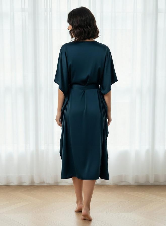 Aadaraya Adaraya Night Dress Short Sleeve With Belt - Image 3