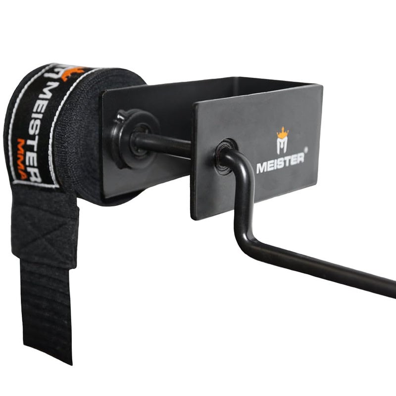 Meister Mounted Easy Hand Wrap Roller - Fits All Boxing & MMA Wraps - Black - Image 1