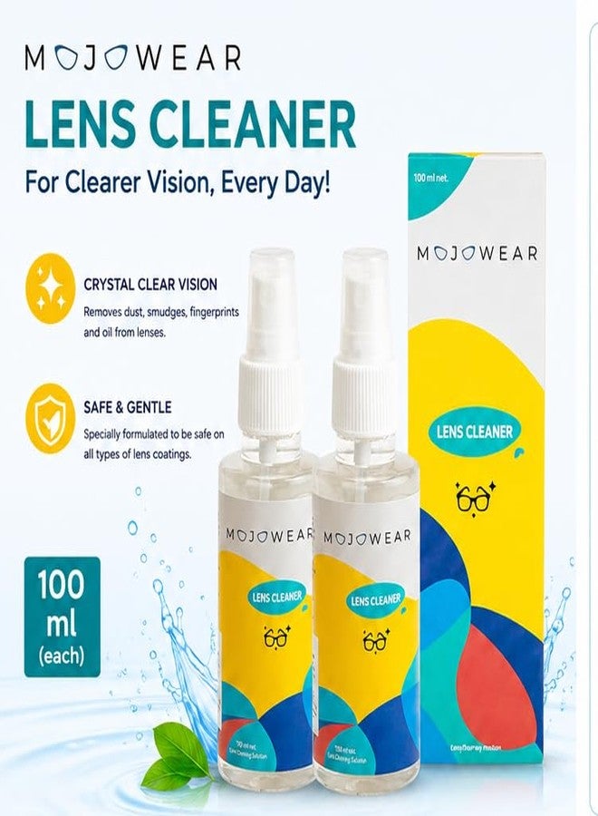 Mojowear Spectacle lens cleaner | Pack of 2 (100ml each) - Image 2
