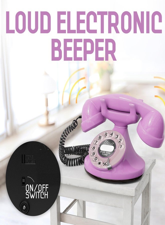 Opis Technology Rotary Phone : The Funkyfon Cable/Vintage Rotary Phone/Retro Rotary Phone/Rotary Phone Landline/Rotary Phone Retro Style/Pink Rotary Phone/Rotary Phone Pink - Image 4