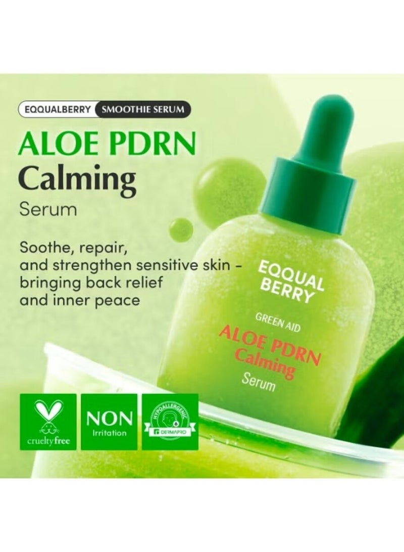 إيكوالبيري سيروم سموثي مهدئ بخلاصة الصبار من ايكوالبيري - عناية كورية مهدئة للبشرة الحساسة والسيكا والصبار للاصلاح والترطيب والتوهج اللامع، لا يسبب التسمم (1.0 اونصة/ 30 مل) - Image 2