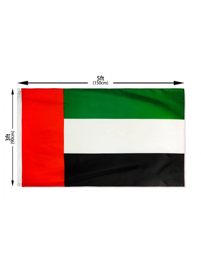 DANF FLAG DANF United Arab Emirates Flag 3x5 ft Polyester UAE DUBAI Flags 3 x 5 Foot  - Image 4