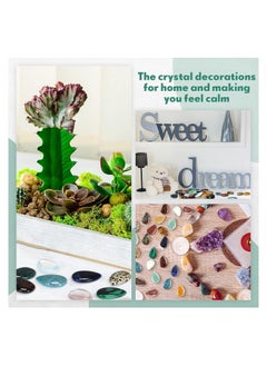 Y&D 30 Pieces Worry Stones for Anxiety Teardrop Crystal Bulk 0.9 Inch Waterdrop Gemstone Thumb Healing Stress Pocket Stone Pendants Decor Witchcraft DIY Meditation (Color Random)  - Image 3
