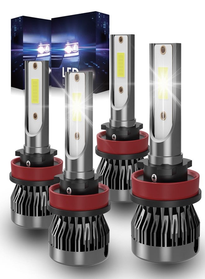 ROADLIT Fit 2020 2021 2022 2023 2024 2025 for Chevy Silverado 2500 3500 HD Lights Bulbs, High Beam Low Beam Bulbs Kits,6000K Super Brighter - 4 Pack - Image 1
