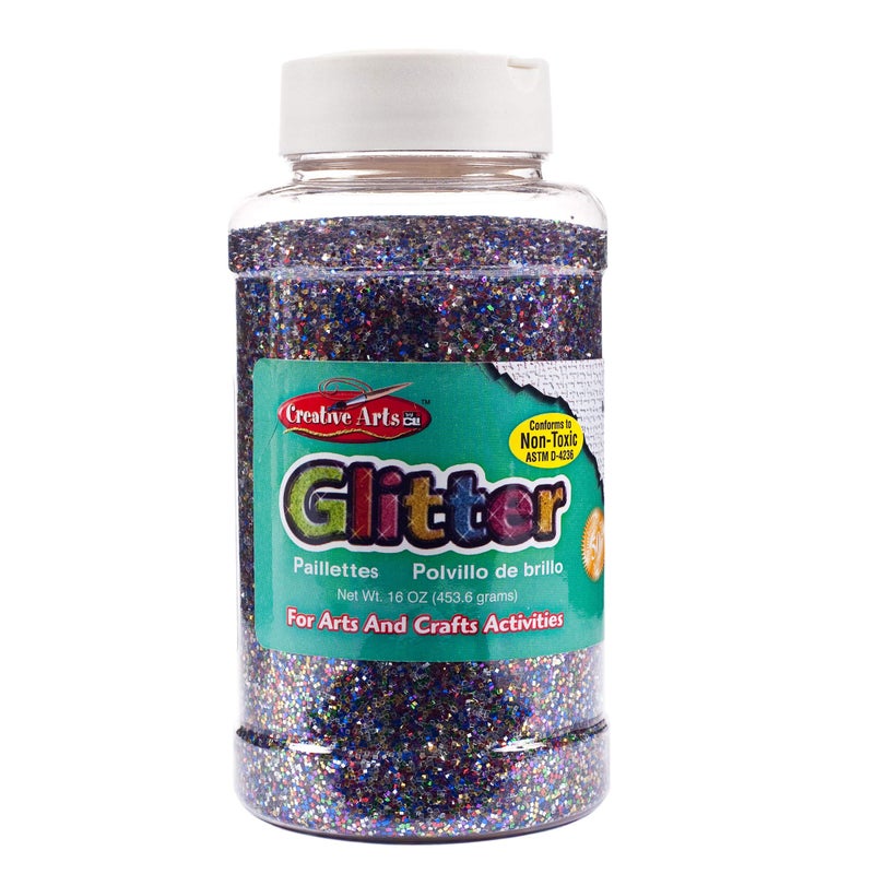 Creative Arts by Charles Leonard Glitter 16 Ounce Bottle MultiColor 41100