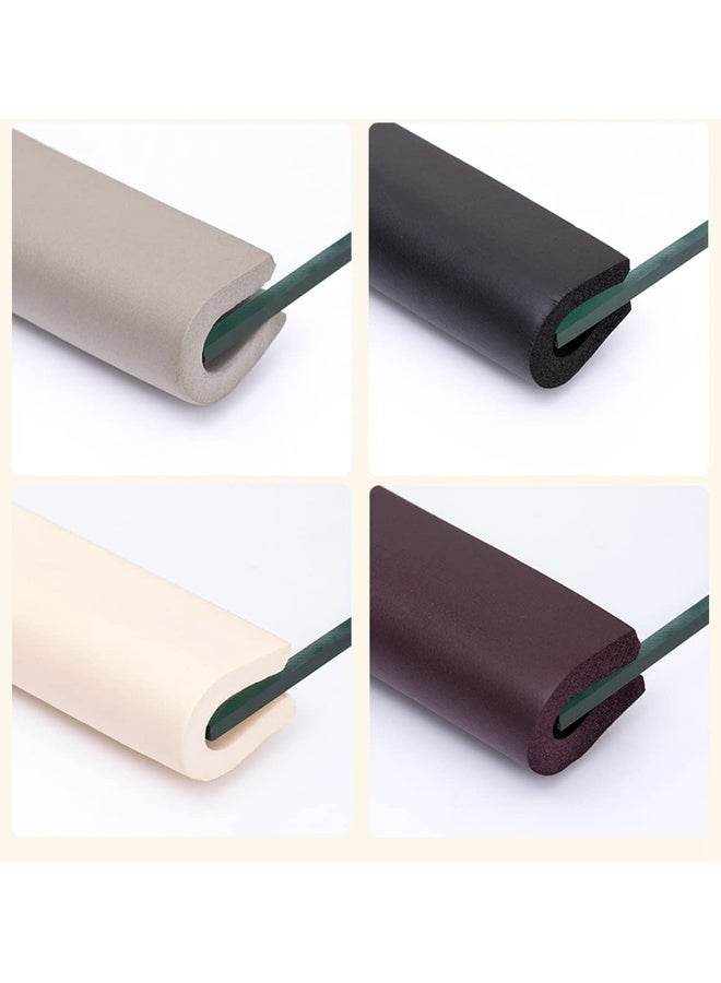 M2cbridge U Shape Extra Thick Furniture Table Edge Protectors Foam Baby Safety Bumper Guard 6.5 Ft (Black (6.5ft x2)) - Image 5