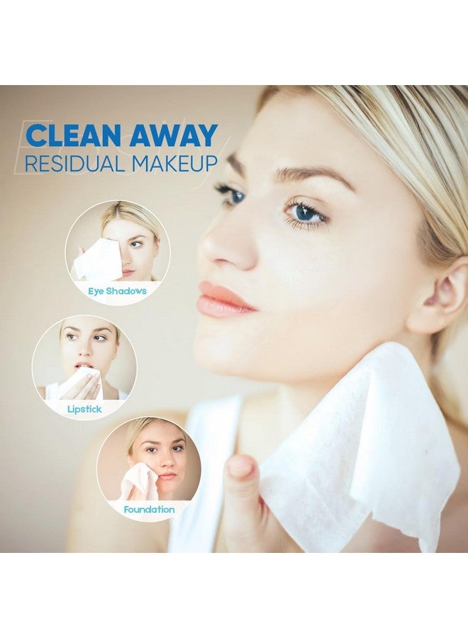 Orighty Righty Disposable Face Towel Biodegradable Clean Facial Towels Super Soft Makeup Remover Wipes Absorbent Facial Wash Cloth For Makeup Removing Facial Cleansing Nursing Outdoor 100 Ct 1 Pack - Image 4