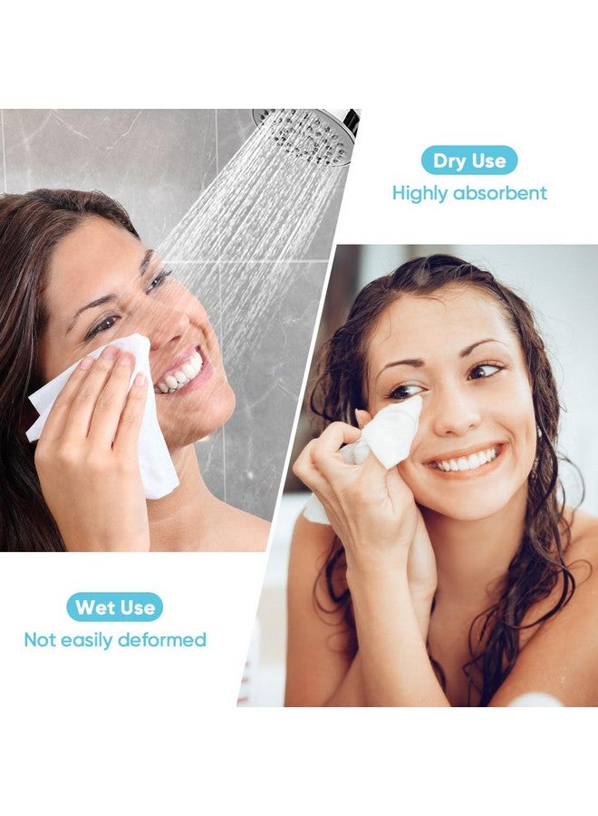 Orighty Righty Disposable Face Towel Biodegradable Clean Facial Towels Super Soft Makeup Remover Wipes Absorbent Facial Wash Cloth For Makeup Removing Facial Cleansing Nursing Outdoor 100 Ct 1 Pack - Image 5