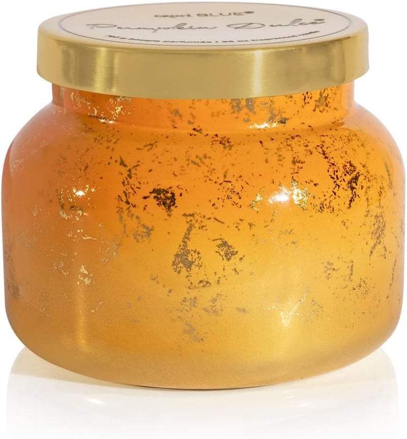 Capri Blue Glimmer Jar Candles - Luxury Holiday Scented Candles for Home - Long Lasting Soy Wax Blend - Scented Holiday & Home Decor - Pumpkin Dulce Oversized Signature Jar (28 oz) - Image 1