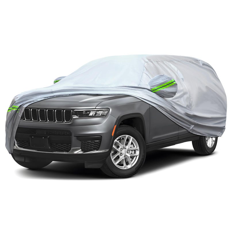 KEYOOG 6Layer Full Car Cover is AllWeather Waterproof Universal in All Seasons Snow Prevention Rainproof Acid Rainproof Sunscreen UltravioletProof Applicable to SUV and MPV 201211