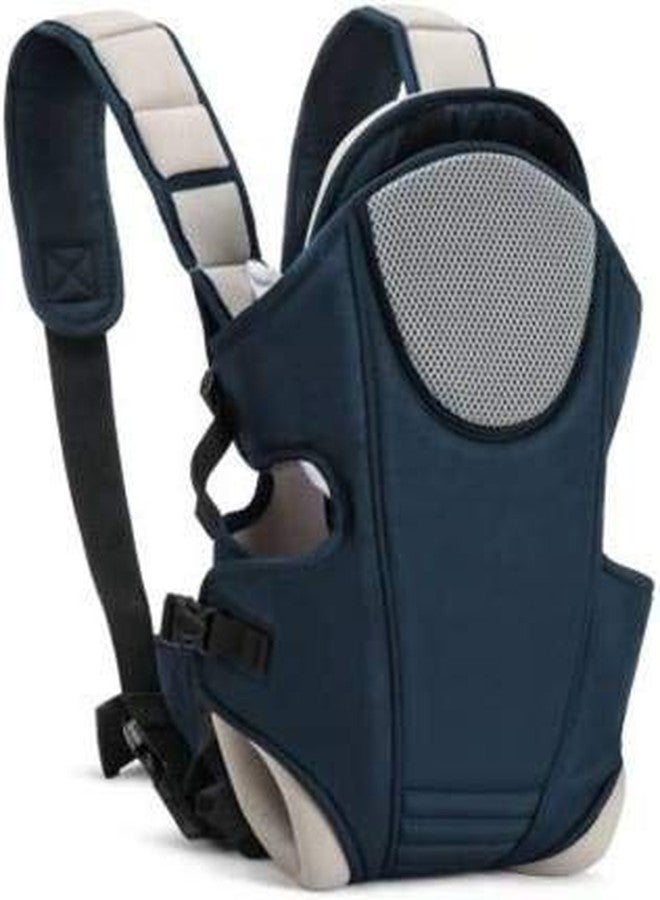 Crawl'in Toddler 3 In 1 Baby Carrier With Detachable Bib & Head Cushion Ergonomic Multi Functional Baby Carrier Baby Carrier (Navy Blue, Front Carry Facing Out) - Image 1