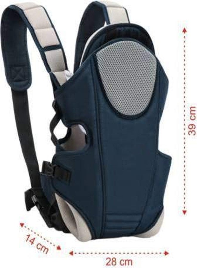 Crawl'in Toddler 3 In 1 Baby Carrier With Detachable Bib & Head Cushion Ergonomic Multi Functional Baby Carrier Baby Carrier (Navy Blue, Front Carry Facing Out) - Image 4