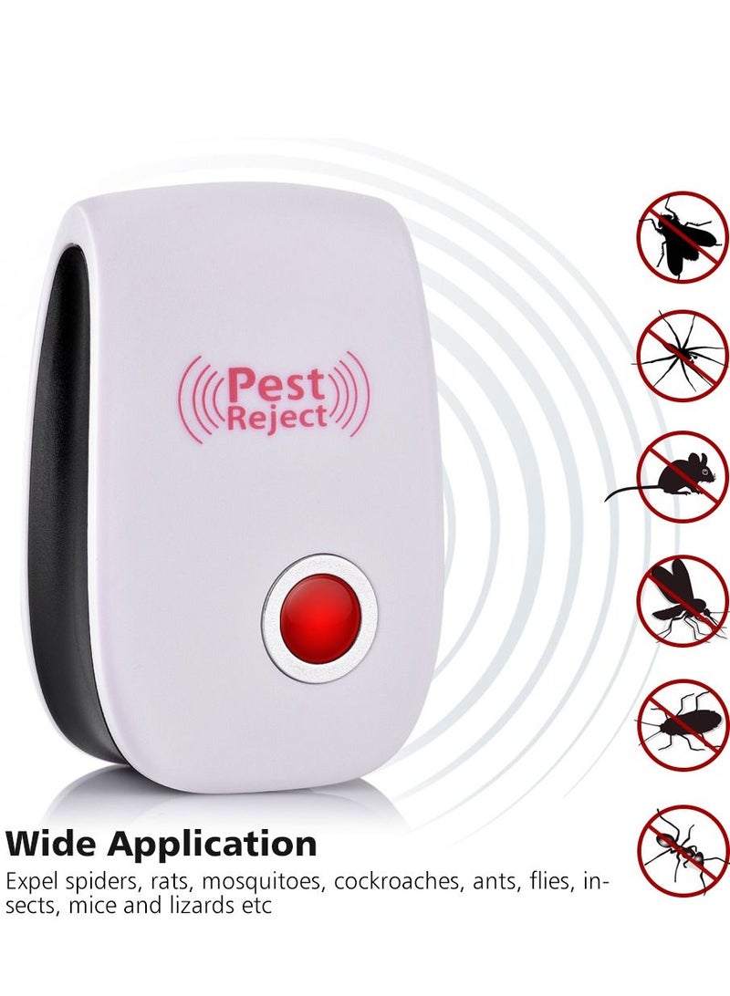 Pest Reject جهاز إلكتروني لرفض الآفات بالموجات فوق الصوتية جهاز طارد الصراصير والحشرات والجرذان والبعوض العنكبوتي وقاتل الآفات المنزلية لمكافحة الآفات - Image 1