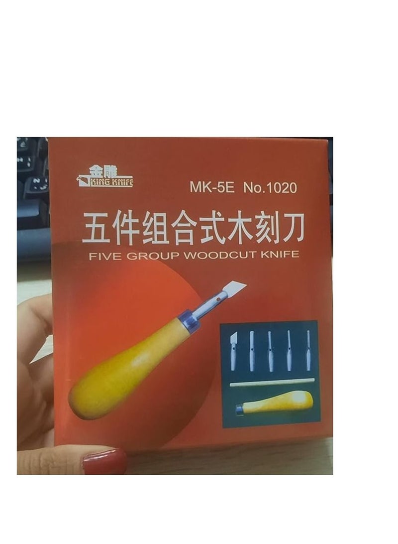 كينج سكين قطع خشبية من خمس مجموعات - Image 1