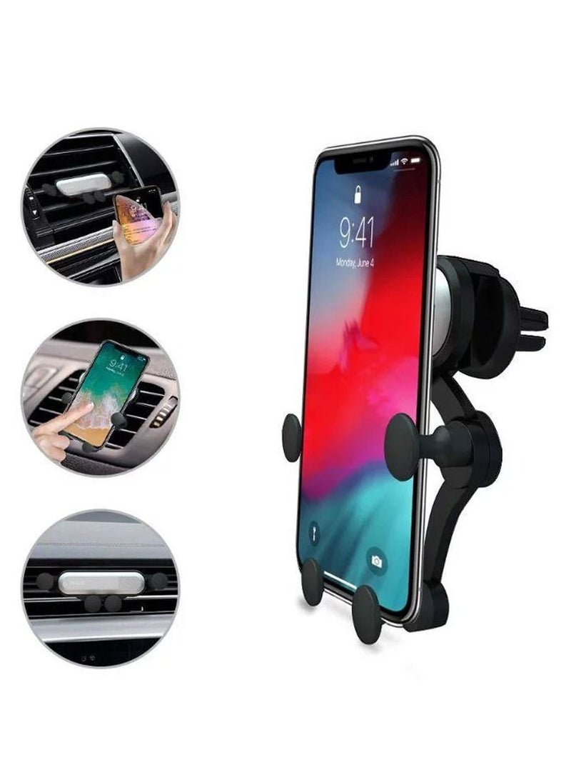 CATANES Universal Car Mount Holder 360 Degree Rotatable Gravity Phone Holder for Mobile Phones with Widths from 67 to 86mm /Model F1908 /Silver - Image 2