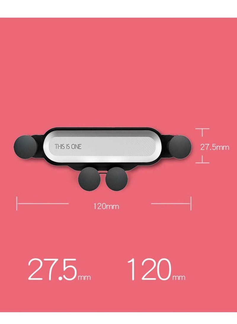 CATANES Universal Car Mount Holder 360 Degree Rotatable Gravity Phone Holder for Mobile Phones with Widths from 67 to 86mm /Model F1908 /Silver - Image 4