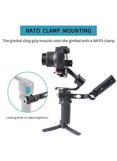 Hersmay Metal Adjustable Sling Handgrip Gimbal Sling Handle for DJI RS 4 Mini, RS 4, RS 4 Pro, RS 3 Mini,DJI RS 2,RSC 2, RS 3, RS 3 Pro Gimbal Handheld Stabilizer Accessories  - Image 4