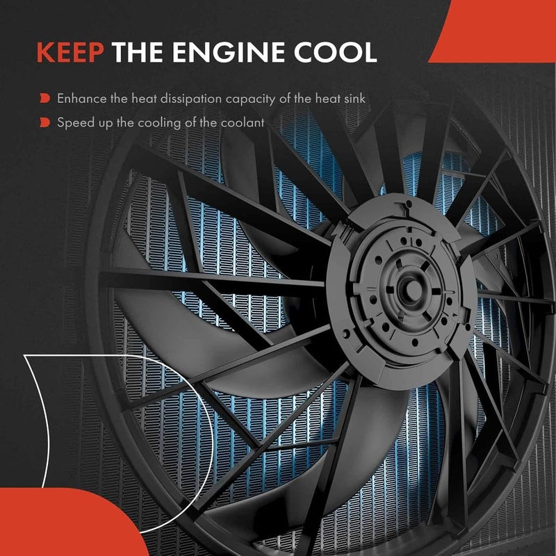 A-Premium Engine Radiator Cooling Fan Assembly for Jeep Wrangler - Image 5