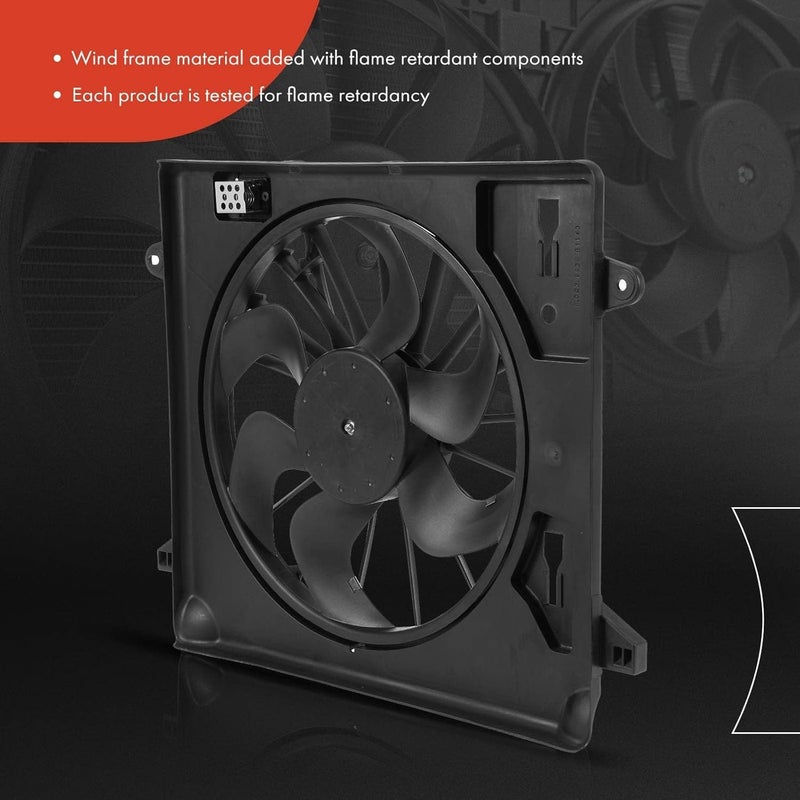 A-Premium Engine Radiator Cooling Fan Assembly for Jeep Wrangler - Image 3