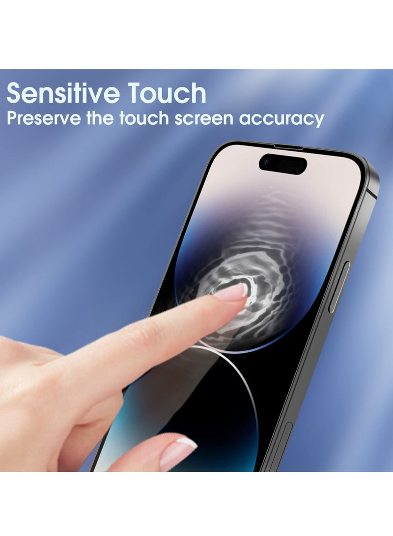 BORTONY Privacy Screen Protector Compatible with 14 Pro Max Privacy [9H Hardness] [Anti-scratch] Anti-spy Tempered Glass Film for Apple iPhone 14 Pro Max - Image 2