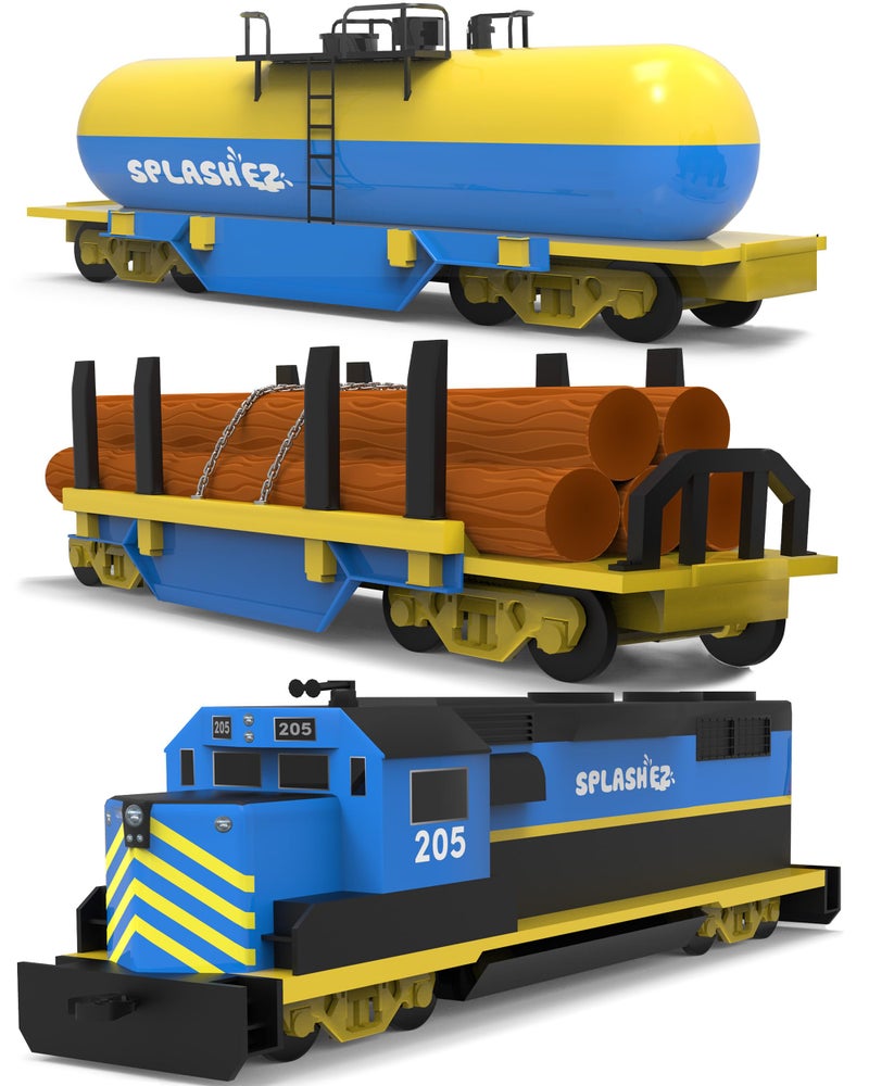 SplashEZ Train Toys for Bath Mold Free Bath Toys for Kids Toddlers with No Hole for Water Train Set Ideal Size for Little Hands Safe Durable for Baby Tub Pool Fun for Boys Girls Ages 0 Up - Image 2