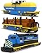 SplashEZ Train Toys for Bath Mold Free Bath Toys for Kids Toddlers with No Hole for Water Train Set Ideal Size for Little Hands Safe Durable for Baby Tub Pool Fun for Boys Girls Ages 0 Up - Image 3