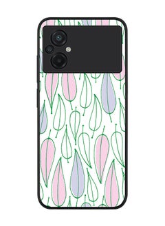 Rugged Black edge case for Xiaomi Poco M5 Slim fit Soft Case Flexible Rubber Edges Anti Drop TPU Gel Thin Cover - Pastel Summer