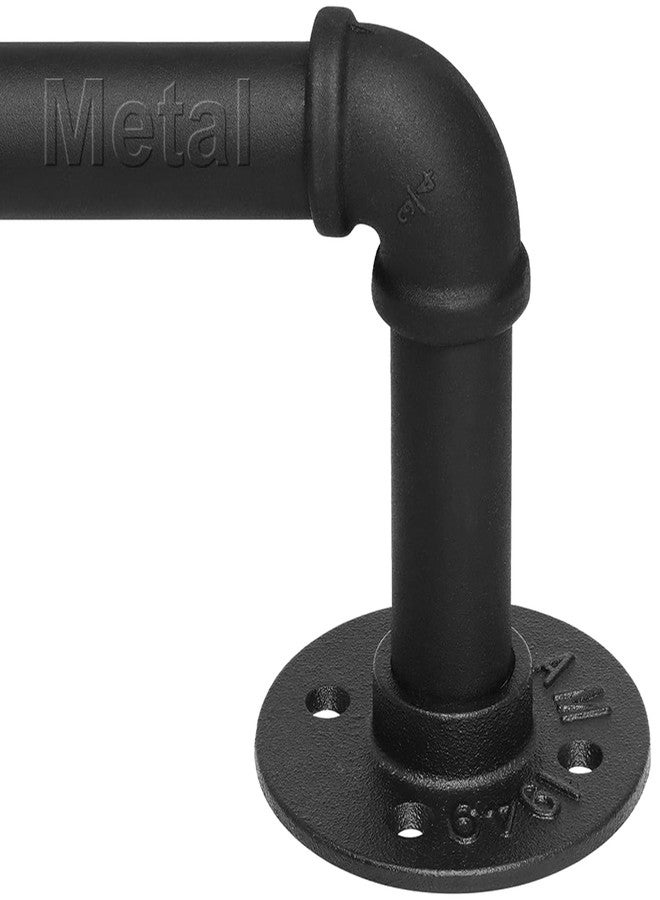 Refrze Industrial Blackout Curtain Rod, 34-48 Inch, 1 Inch Diameter, Heavy Duty, Adjustable, Wrap Around, Black - Image 1
