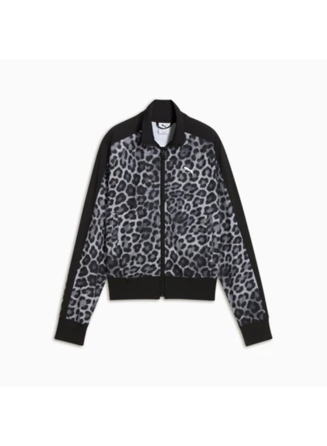 PUMA T7 LEO LUXE All-Over Print Short Track Jacket Women - Image 3