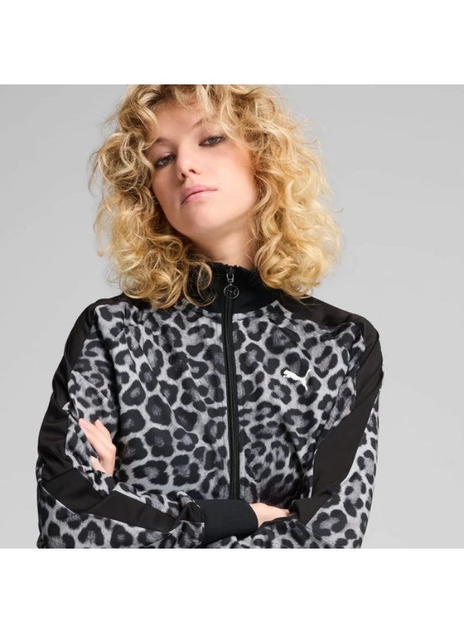 PUMA T7 LEO LUXE All-Over Print Short Track Jacket Women - Image 1
