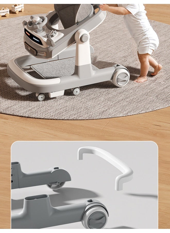 ORiTi عربة أطفال جديدة مع أرجل مضادة على شكل O ووظيفة متعددة الاستخدامات مضادة للتقلب، يمكن للطفل البالغ من العمر سنة واحدة الجلوس على العربة - زرقاء - Image 4