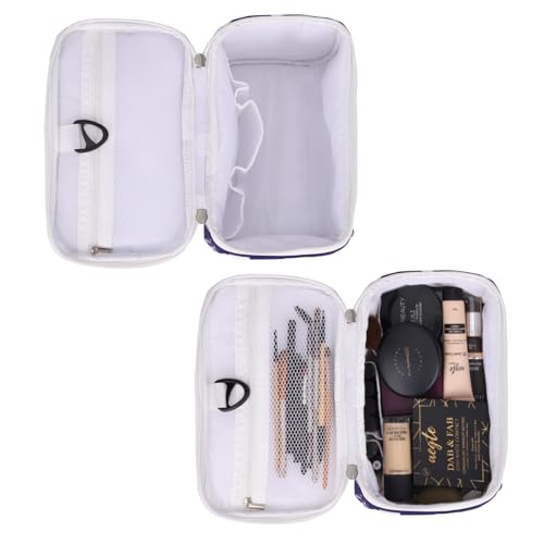 KUKLAR Polyester Waterproof Multifunctional Small Cosmetic Bag for Women, Makeup Bag for Travel, Cosmetic Bag Pouch,Makeup Organizer Perfectly Fit in Any Suitcase Or Big Bag (Blue) - Image 5