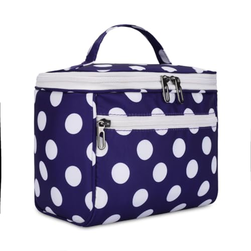 KUKLAR Polyester Waterproof Multifunctional Small Cosmetic Bag for Women, Makeup Bag for Travel, Cosmetic Bag Pouch,Makeup Organizer Perfectly Fit in Any Suitcase Or Big Bag (Blue) - Image 2