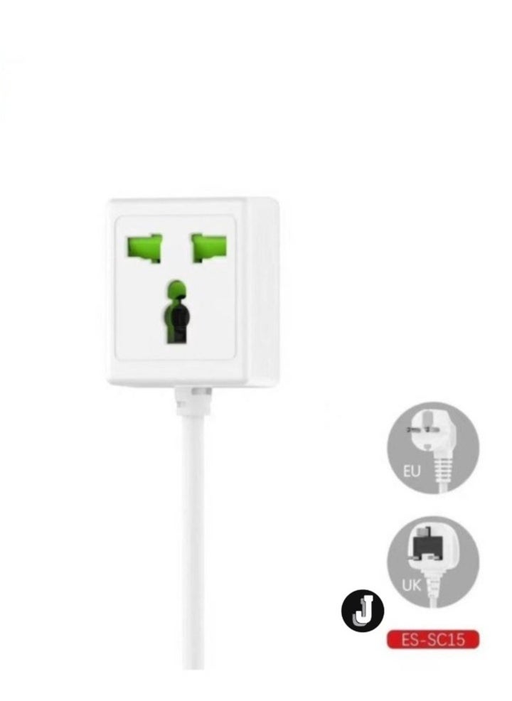 JAJEEK "NEW ES-SC15 Extension Cable – 10A 2500W, 2M"  - Image 1