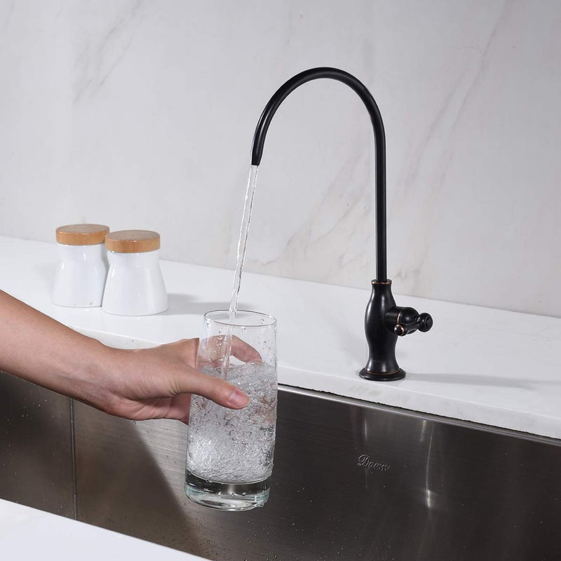 Delle Rosa Drinking Water Purifier Faucet, Delle Rosa Water Faucet, Commercial Water Filtration Faucet for Under Sink Water Filter System Oil Rubbed Bronze Kitchen Bar Sink Drinking Water Faucet - Image 4