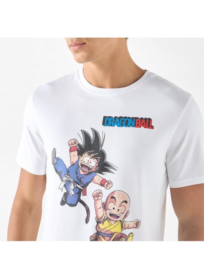 SP Characters Dragon Ball Z Print Crew Neck T-shirt with Short Sleeves  - Image 4