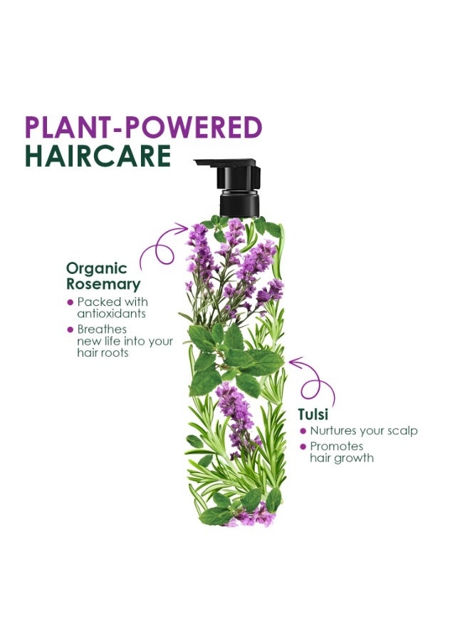 Kesh King Organic Rosemary Conditioner with Tulsi, anti hairfall solution for stronger hair growth and damage repair, tangle free shiny smooth hair, sulphate free & ayurvedic, 200ml - Image 2