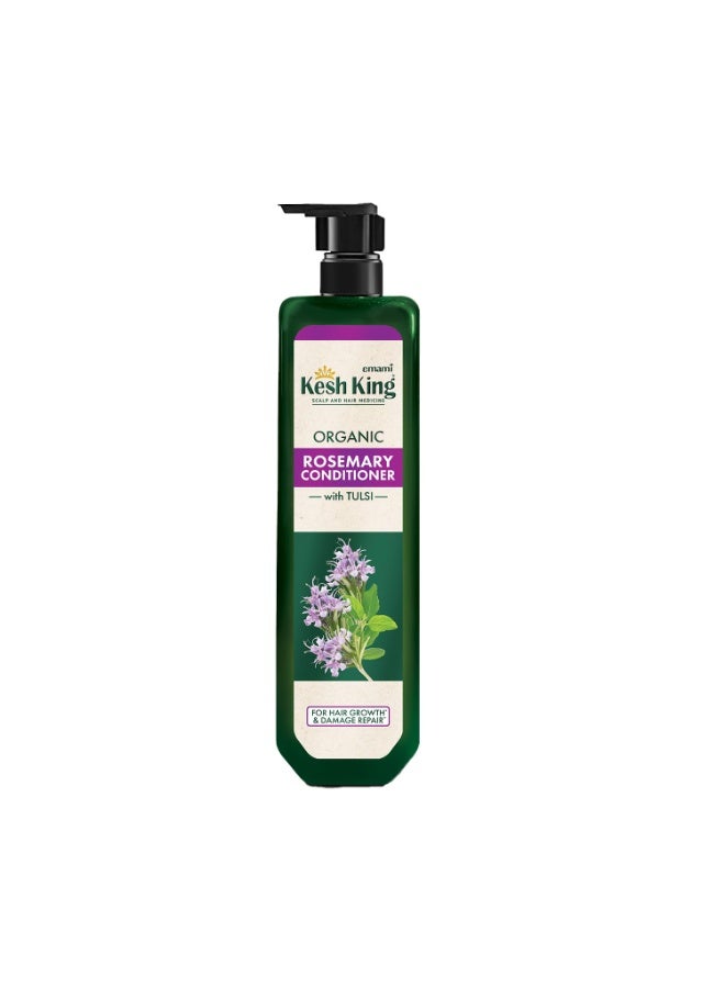 Kesh King Organic Rosemary Conditioner with Tulsi, anti hairfall solution for stronger hair growth and damage repair, tangle free shiny smooth hair, sulphate free & ayurvedic, 200ml - Image 1