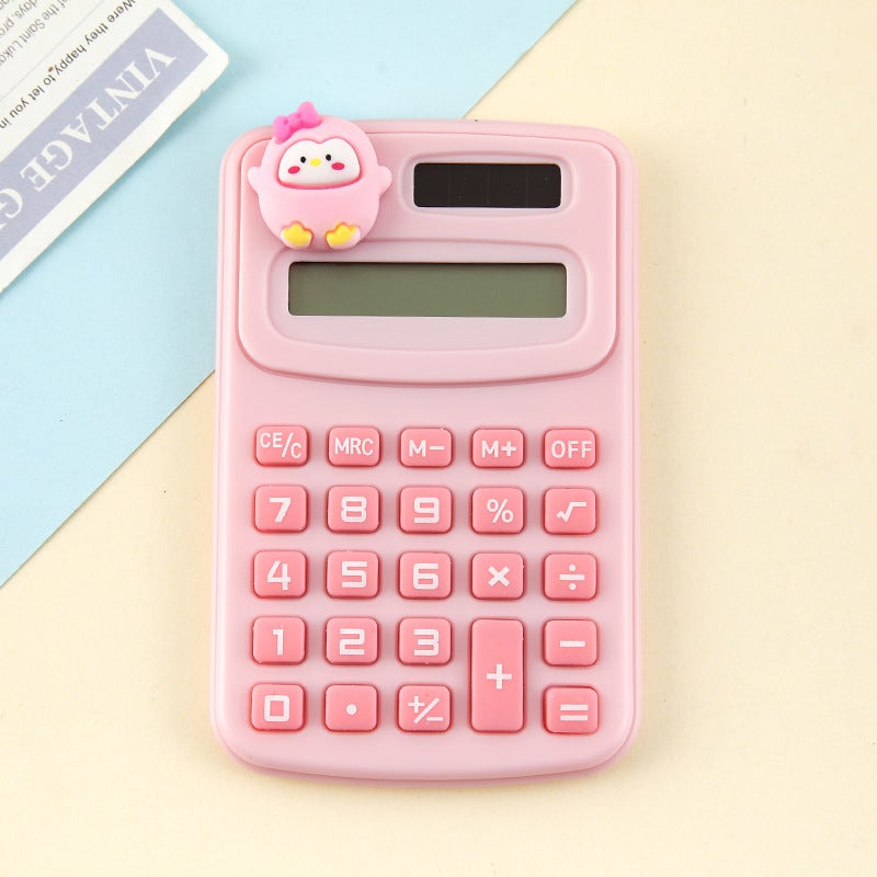 Cartoon Cute High-Value Calculator Portable Mini Student Calculator Candy Color Silent Calculator - Image 1