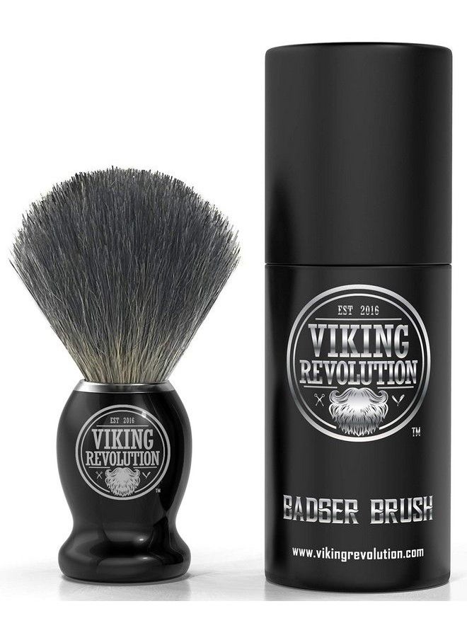 Viking Revolution - Badger Hair Shaving Brush Shave Brush For Wet Shave Using Shaving Cream & Soap Best Shave Of Your Life For Safety Razor Double Edge Razor Straight Razor Or Shaving Razor - Image 1