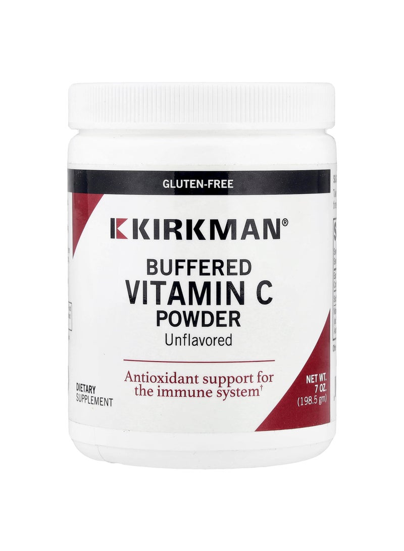 Kirkman Labs Buffered Vitamin C Powder, Unflavored, 7 oz (198.5 g)