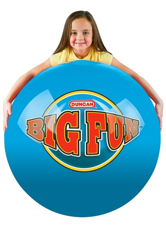 Duncan 3673XW Mega Bounce [Blue/Red] - XL, 100 in. Circumference, Inflatable Rubber Ball with Foot Pump, Outdoor Toys and Games - Image 1