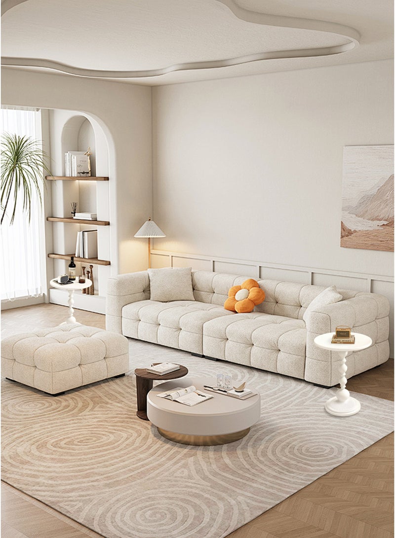 WinHolder 2-Pieces Coffee Table, Living Room Round Side Table, Modern Simple Corner Metal Iron Outdoor Service table, Easy Assembly, White 40x40x52 - Image 2