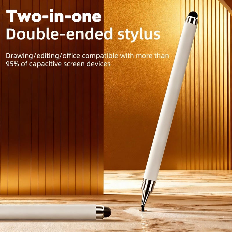 Rgar 4pcs Stylus+6 Silicone Pen Clip,Pencil Holder for iPhone/ipad iOS/Android 15/14 Table,Compatible with Samsung A11+/A11/A9/A8/Fire Max 11/10/8 All Capacitive Touch Screen (colors4+6Pen Holder) - Image 3