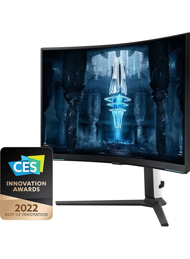 سامسونج Renewed - 32- inch Odyssey Neo G8 4K UHD 240Hz 1ms G-Sync 1000R Curved Gaming Monitor, Quantum HDR2000, AMD FreeSync Premium Pro, Matte Display, Ultrawide Game View, DisplayPort, HDMI LS32BG850NMXUE - Image 3