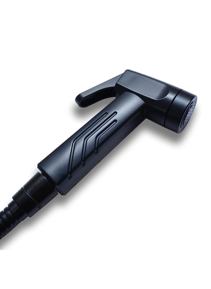 IRIS - iRiS Health Faucet with Stand & Hose Pipe for Bathroom, Handheld Bidet Sprayer Set, Water Spray (Black) - Image 1
