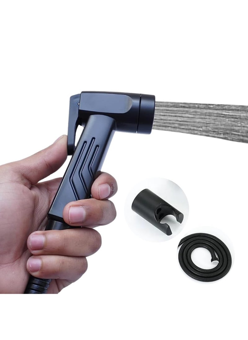 IRIS - iRiS Health Faucet with Stand & Hose Pipe for Bathroom, Handheld Bidet Sprayer Set, Water Spray (Black) - Image 1